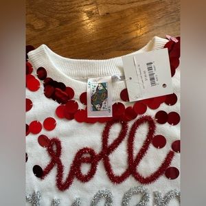 Brand new with tag Queen of Sparkles game day short sleeve sweater